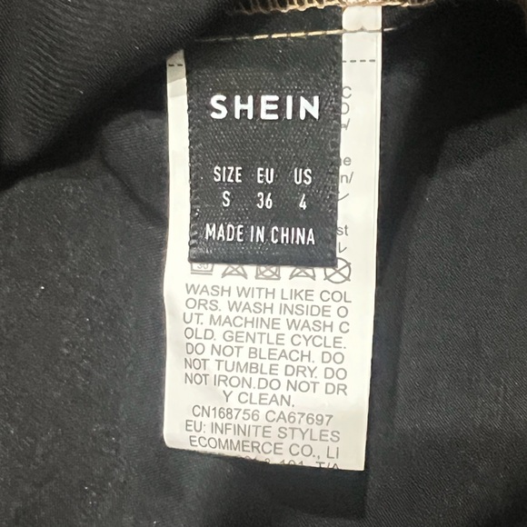 SHEIN Golden Shimmer Dress New Never Worn Small 4 - Picture 3 of 3